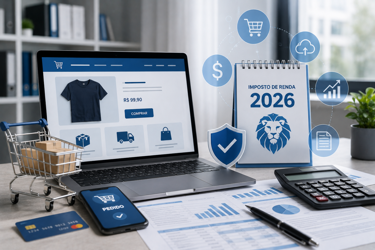 Imposto de renda 2026 para empresas digitais: evite erros no e-commerce